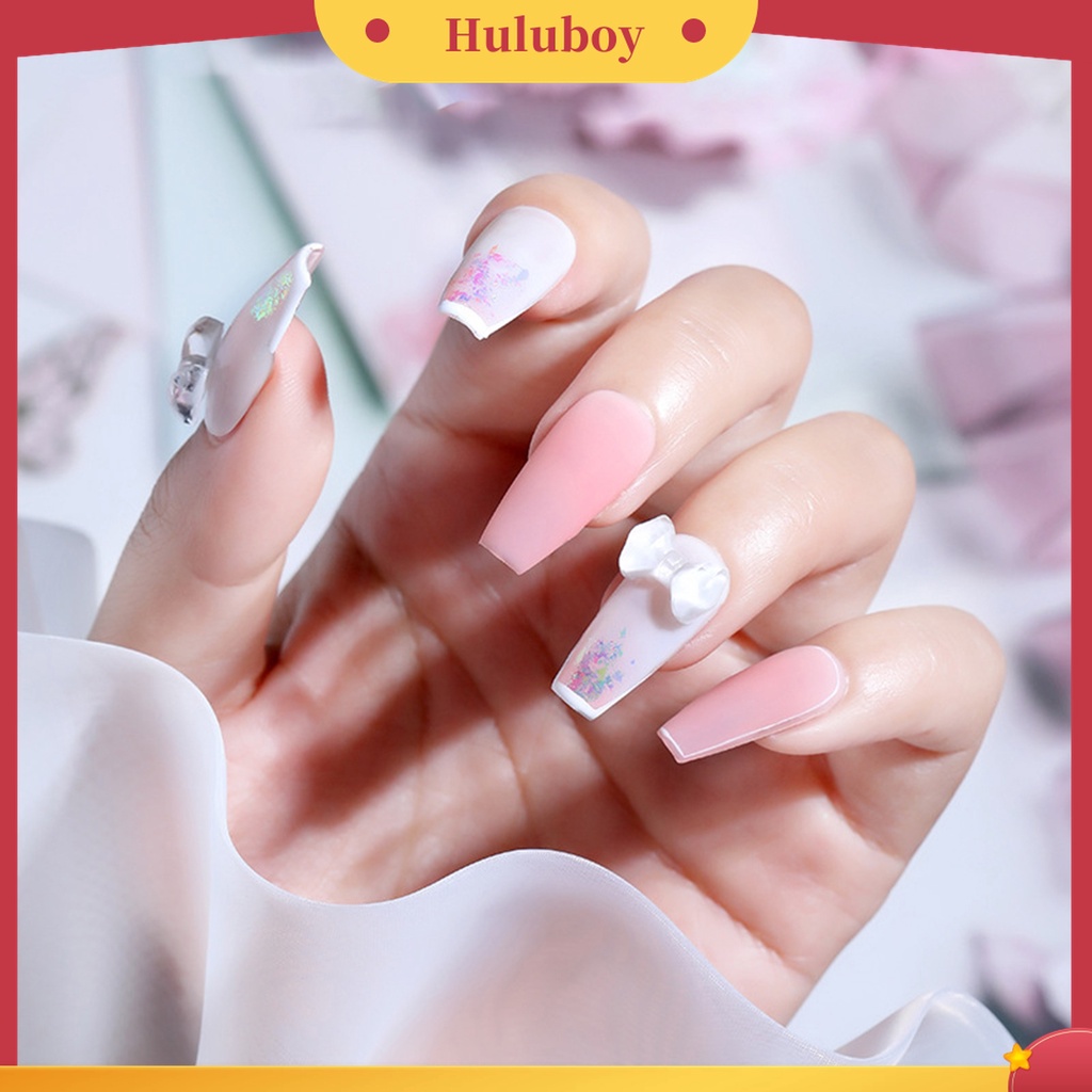 Huluboy Huluboy♡ 10pcs / Kantong Berlian Imitasi 3D Untuk Dekorasi Nail Art