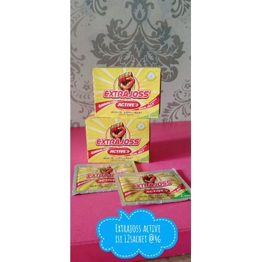 

Extrajoss Active isi 12sachet / minuman extrajos kukubima hemaviton jreng / ektrajos