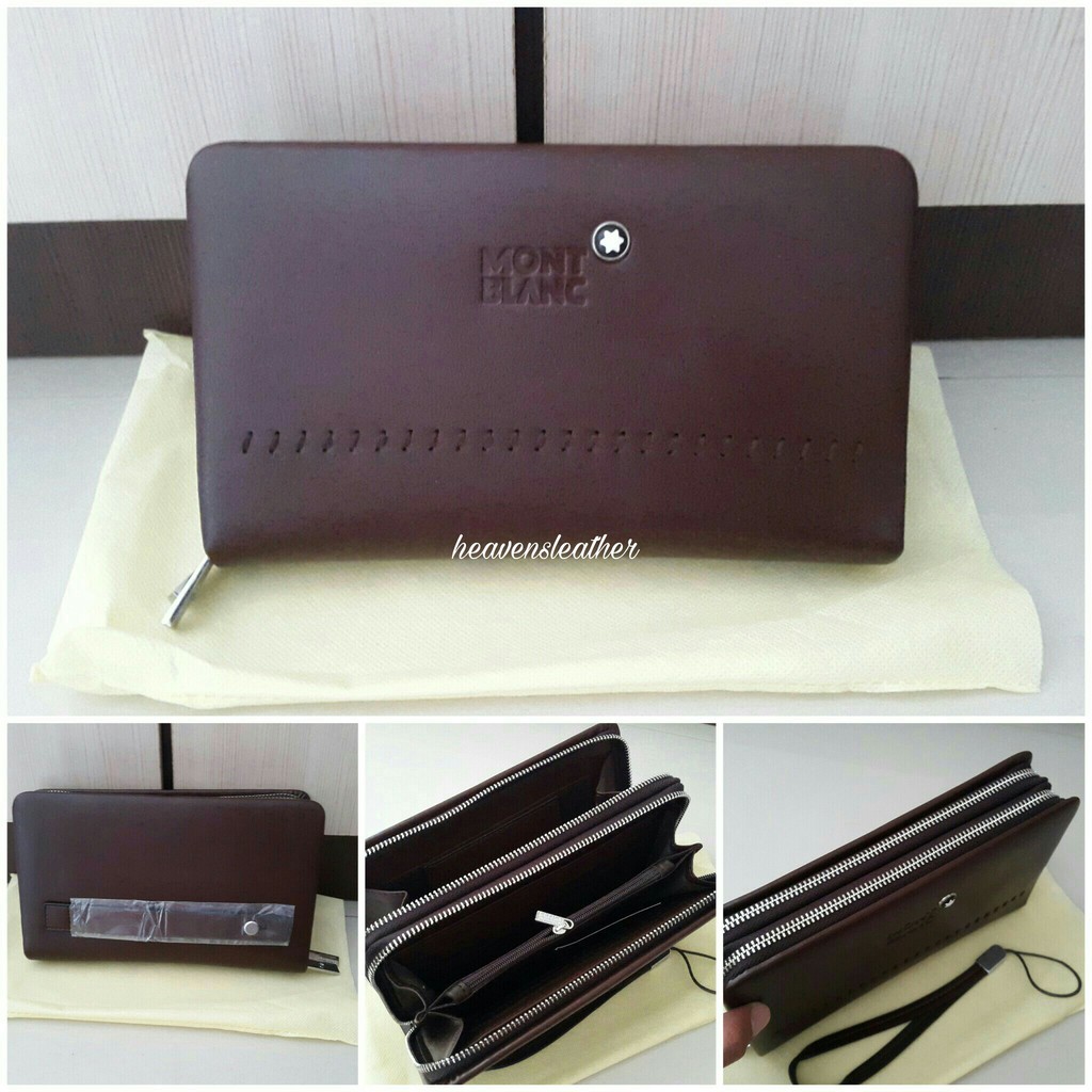 DOMPET CLUTCH HAND BAG HANDBAG PRIA HANDBAG COWOK HANDBAG IMPORT MONT BLANC 98091A