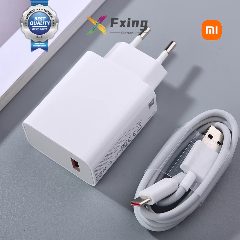 【3359】Xiaomi Mi9 5G Charger 27W  USB Colokan Micro/Type-C Fast charging 3.0 Quallcomm Fast Charging Adapter 5A Type C Cable For MI 11 12 Ultra Poco X3