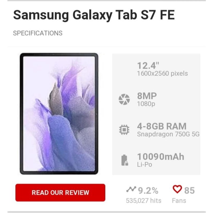 SAMSUNG GALAXY TAB S7 SE