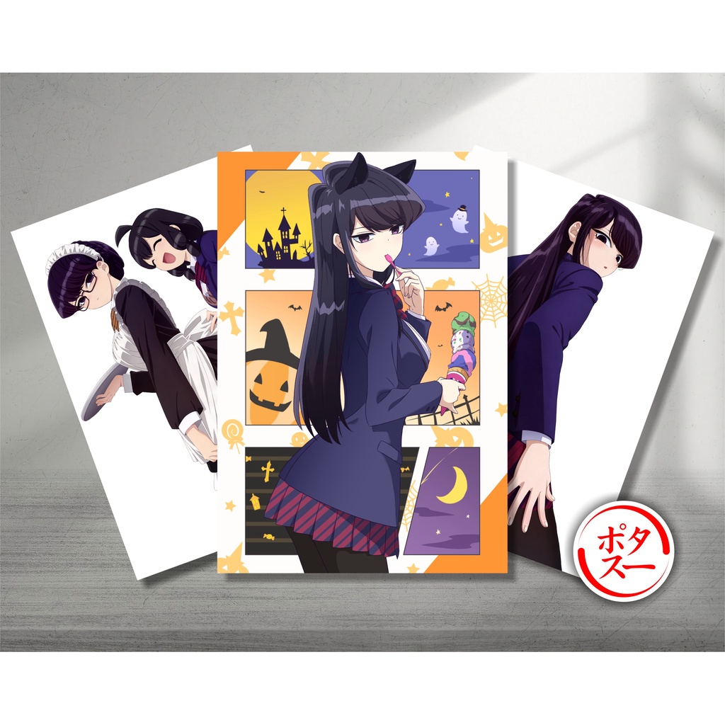 Koleksi Poster A3 Anime Komi-san wa Comyushou desu - Komi Shouko - Kawaii dake ja Nai Shikimori-san