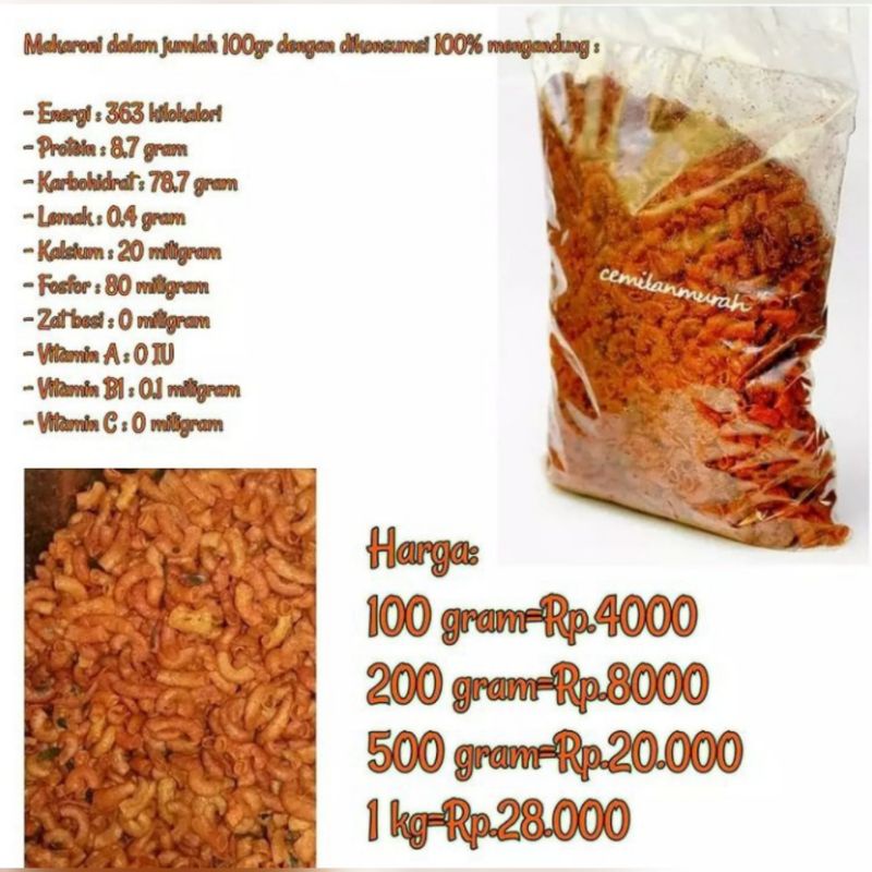

MAKRONI PEDAS MURAH