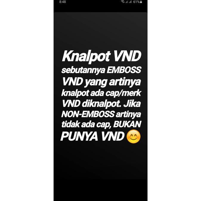 Hot Sale Knalpot Tsukigi Vnd Jupiter Mx Old Sale