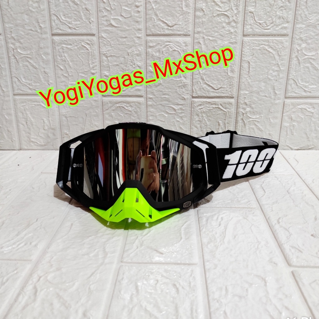 goggle cross trail or supermoto universal  berkendara kacamata helm goggle 100percen import kualitas premium goggle trail offroad bisa onroad berkualitas KODE 002