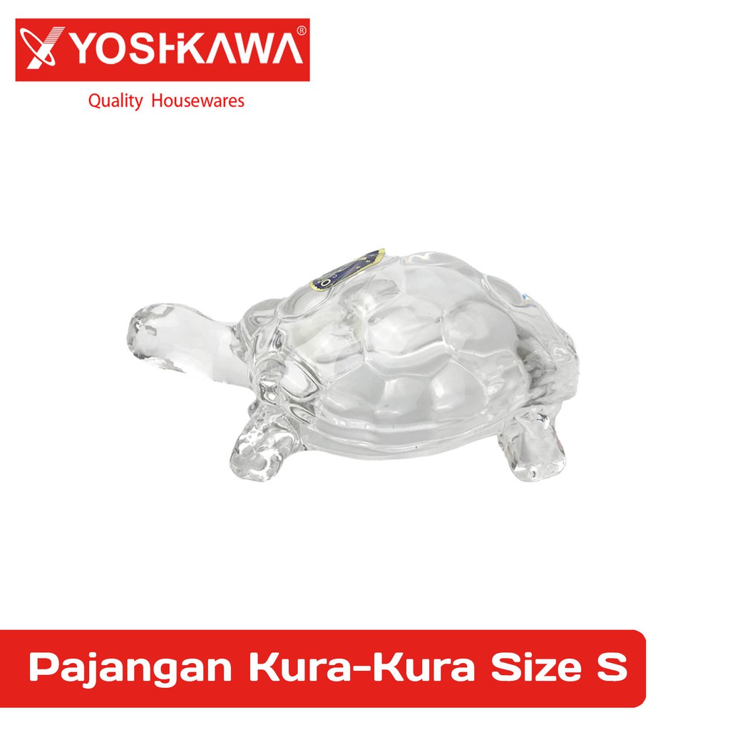 

YOSHIKAWA Pajangan Kaca Bening Pajangan Kura-Kura Kuya EVL-XL-823-S