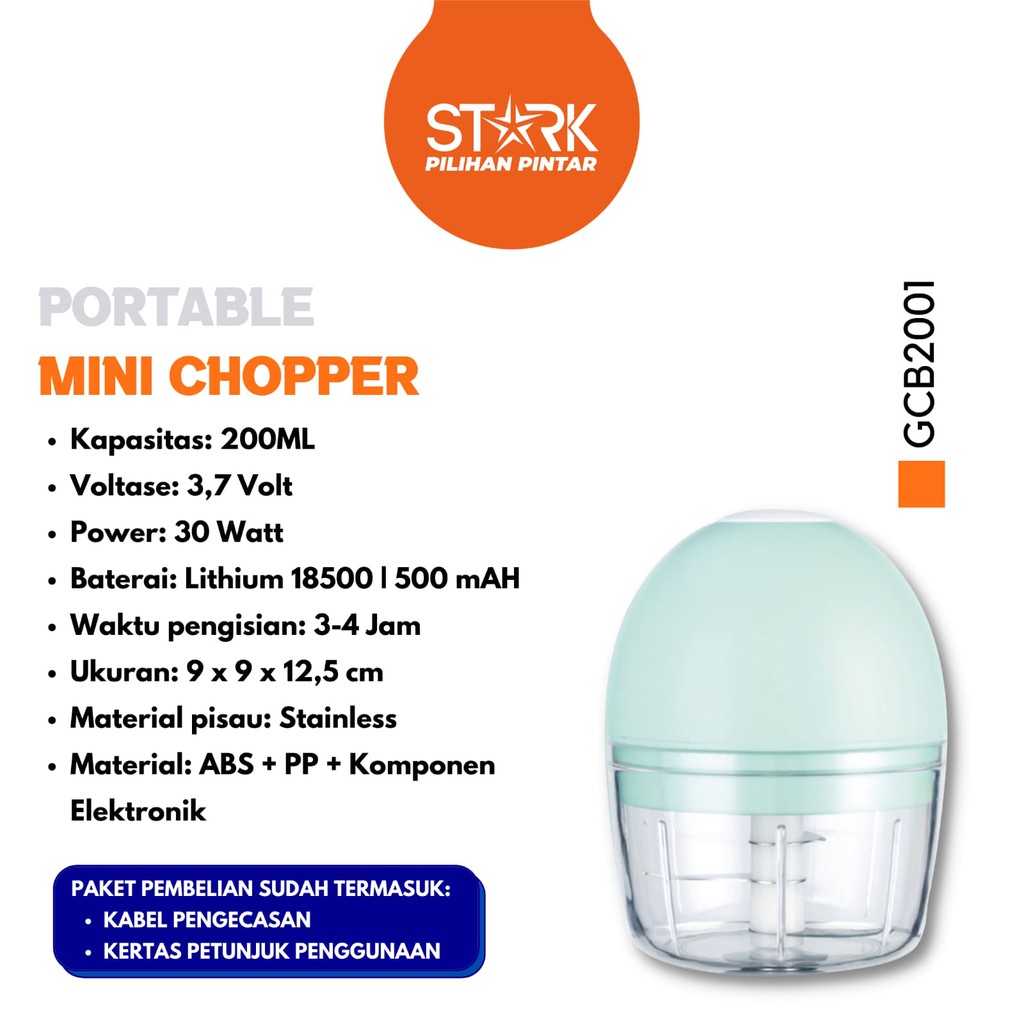 Mini Chopper Elektrik/Garlic Chopper Stark CGB-2001