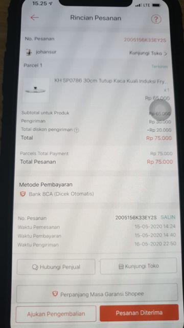 Kh Sp0786 30cm Tutup Kaca Kuali Induksi Fry Wok Penutup Panci Fry Pan