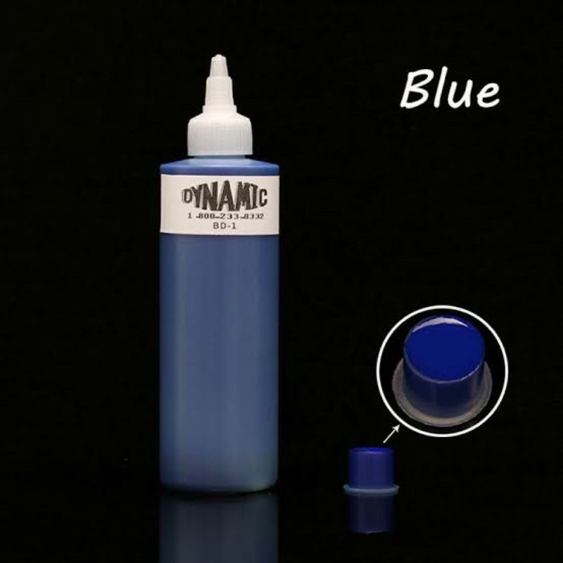 Tinta Tattoo Dynamic blue 1oz / Tinta Tattoo Dynamic non original blue 1/2oz / Tinta Tattoo Dynamic 