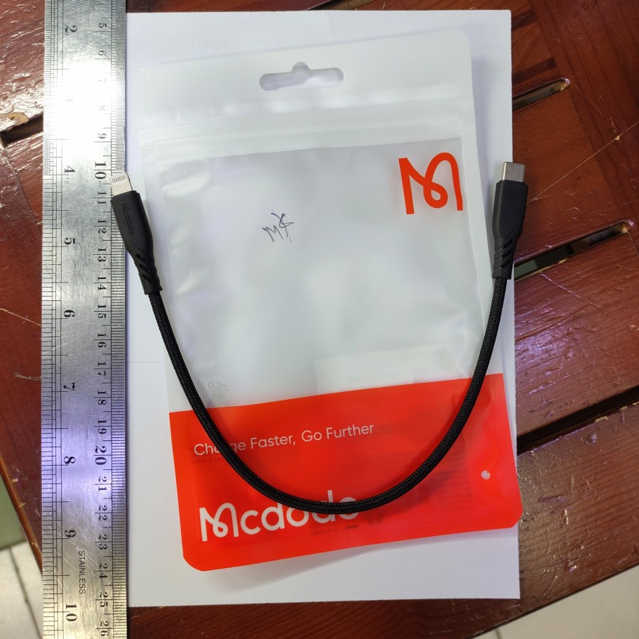 Mcdodo Kabel USB Type - C To Lightning 20Cm iPhone PD 20W Fast Charge