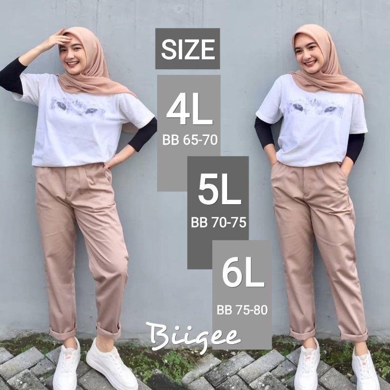 Jual Jumbo Baggy Pants Premium American Dril Big Size L L L Celana Kerja Jumbo Bb Kg