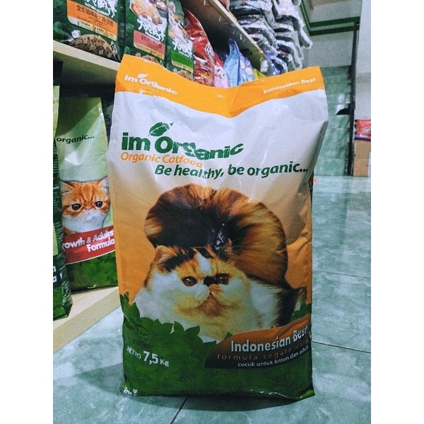 EKSPEDISI MAKANAN KUCING IM ORGANIC INDONESIAN BEST FORMULA 7,5KG