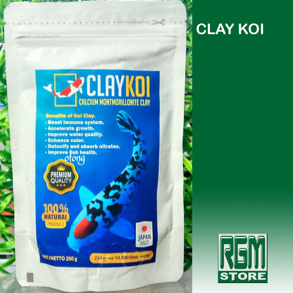 Clay Koi claykoi mineral Penjernih Air Kolam ikan koi aquarium 250 gram 250gr