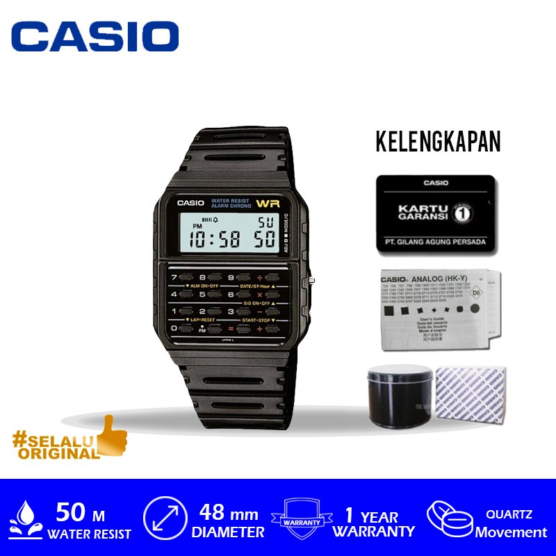 Jam Tangan Casio CA-53W-1ZDR Dengan BOX Kaleng Original Bergaransi Resmi 1 Tahun