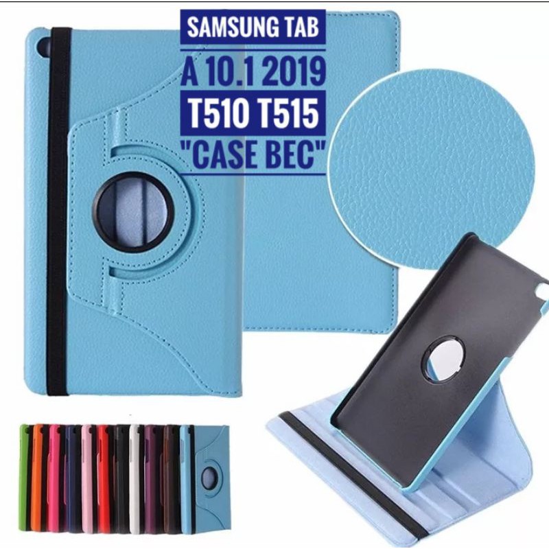 Case Samsung Tab A 2019 10.1 T515 T510 Rotary Flip  Case Cover Casing Putar