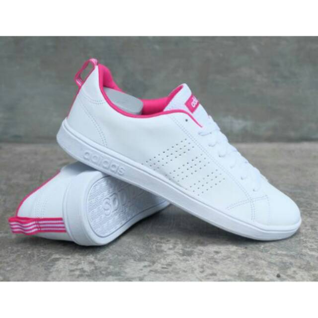 adidas cloudfoam white and pink