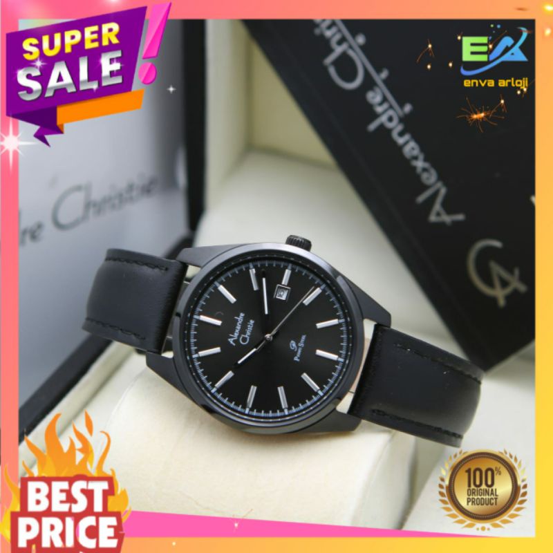 JAM ALEXANDER CHRISTIE WANITA AC 1025 ORIGINAL TERBARU ORI MURAH ANALOG TALI KULIT LEATHER