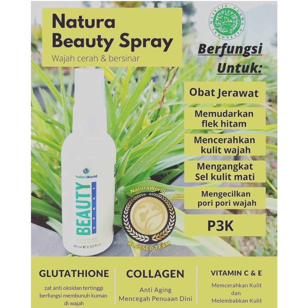 SERUM NATURA BEAUTY SPRAY NATURA WORLD BEAUTY SPRAY