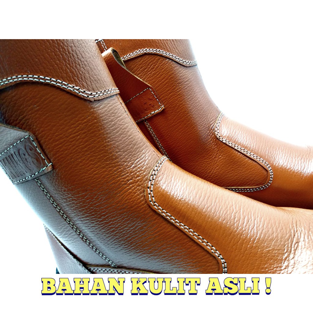 sepatu safety boots kulit asli I BOOTS SAFETY ujung BESI I CIBADUYUT JAYA