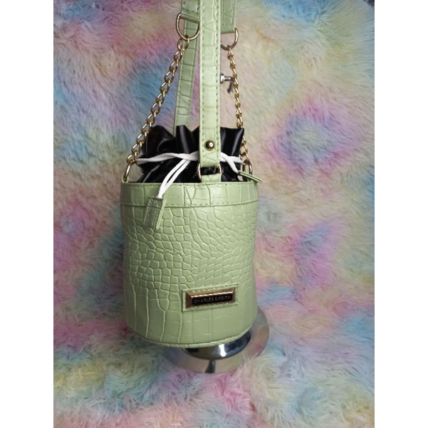 Tas Selempang/Shoulder Bag Wanita CK Croco Serut Green