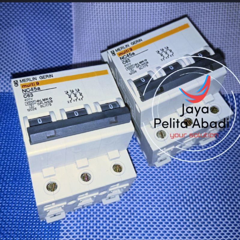 merlin gerin mcb 63a 3phase 400v