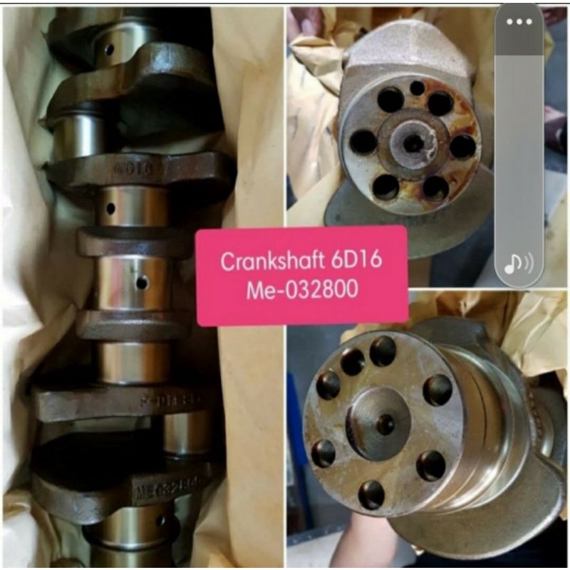 Kruk as atau crankshaft mitsubishi 6d16