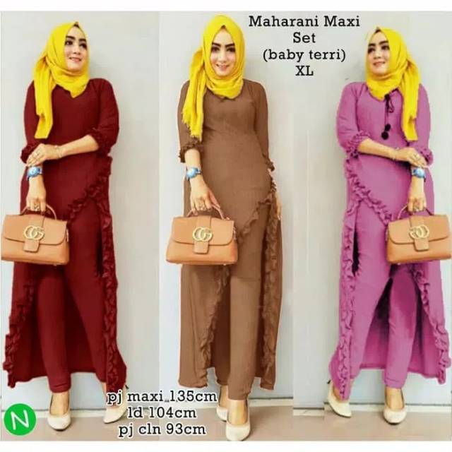 Maharani maxi set , baju muslim