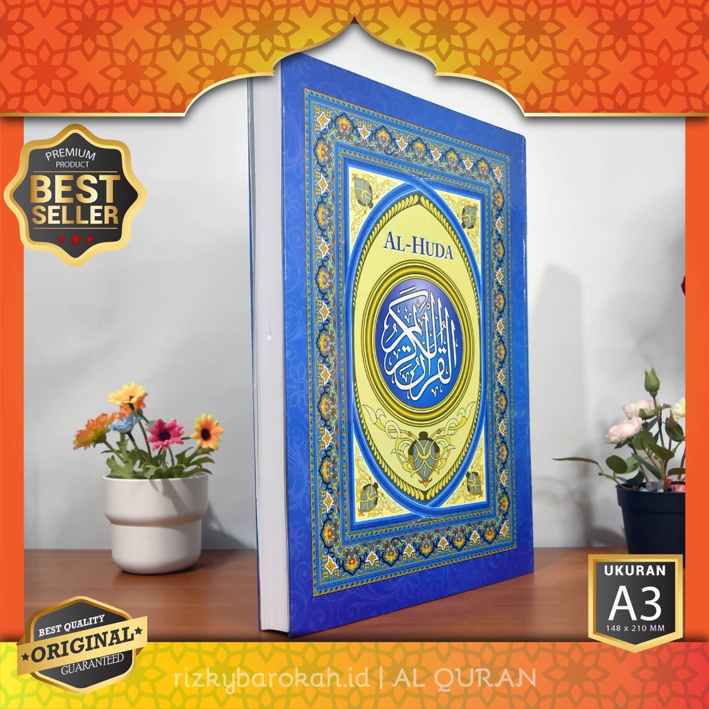 AlQur'an Besar Jumbo Al Huda A3 (29,5x42cm) Penerbit Karya Agung, Alquran Jumbo A3, Al Quran Lansia Tulisan Besar
