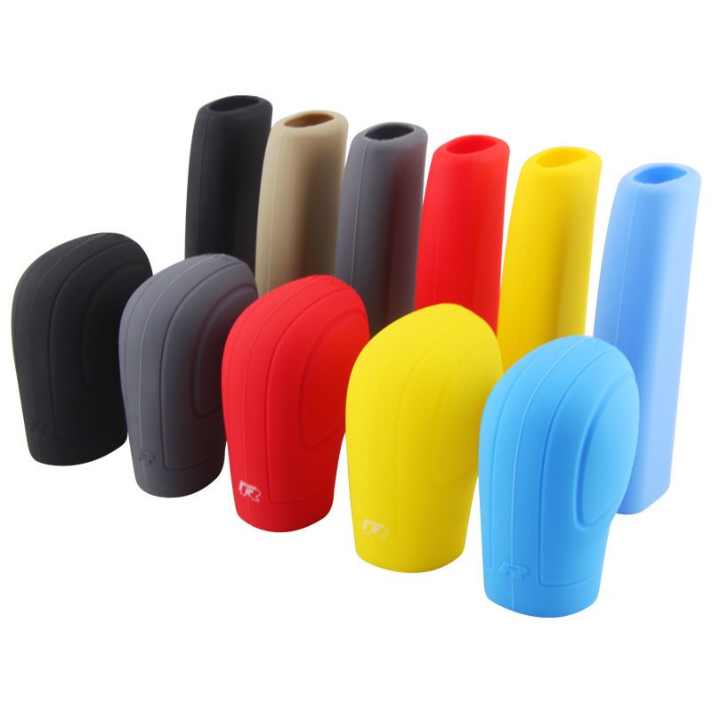 1 Set Warna Cover Persnel Rem Tangan Matic Mobil Shift Knob Handrem Kondom Silikon Karet