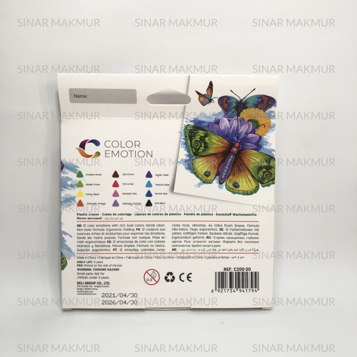 

Gilaa!!! Plastic Crayon 12 Colors / Krayon 12 Warna Deli C20000 (Set) Promo