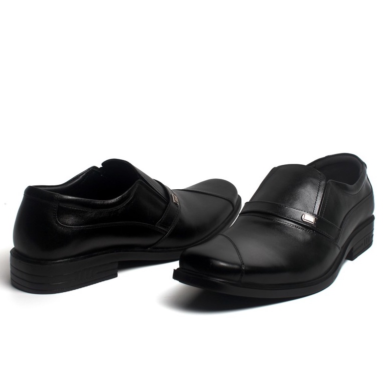 Sepatu Pantofel Pria Kulit Asli Rasheda K 03 Formal Shoes Slipon All Size