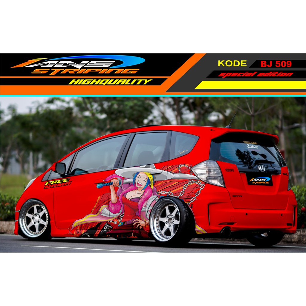 STICKER MOBIL HONDA JAZZ BRIO SIGRA AGYA SWIFT YARIS / DECAL STICKER MOBIL / STIKER MOBIL VARIASI