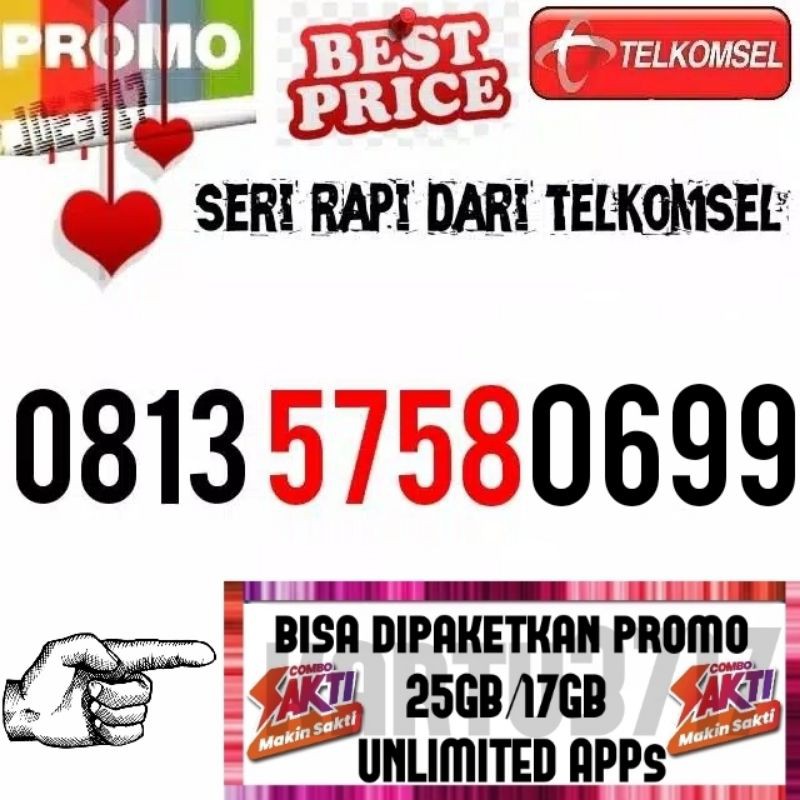 SIMPATI SERI 5758 0699 SAKTI COMBO UNLIMITED