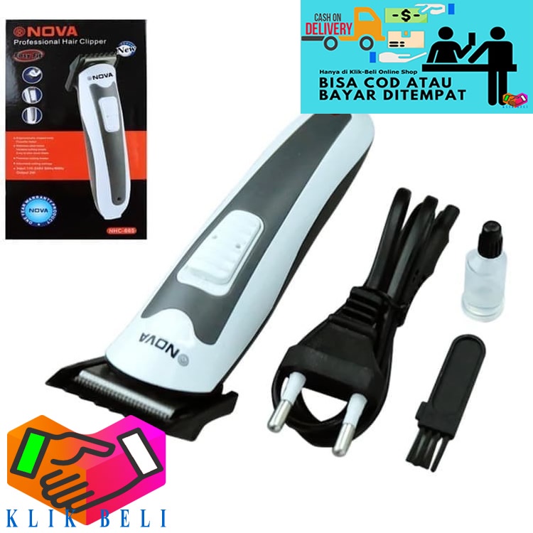 Alat Cukur Rambut Elektrik Hair Clipper Nova NHC-664 / 665 Cukuran Rechargeable Trimmer Portable Pencukur Professional Kumis Jenggot