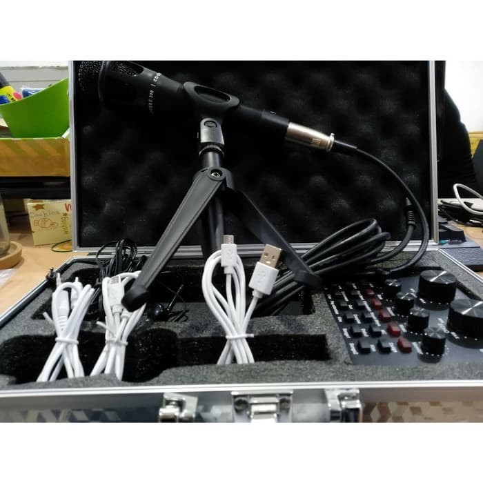 PAKET KOMPLIT PODCAST YOUTUBE / KOPER + MIC Dynamic + STAND HOLDER Grosir