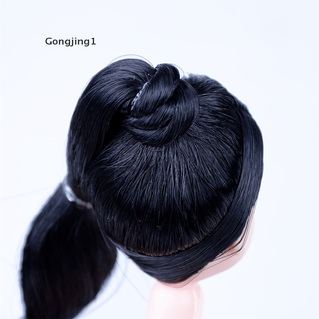 Gongjing1 Kepala Boneka Barbie Dengan Rambut DIY Skala 1: 6