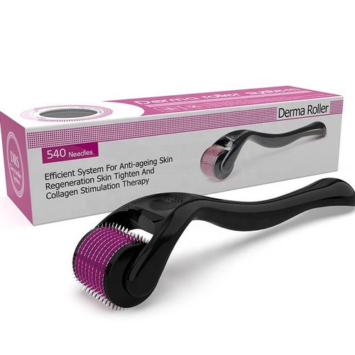 DERMAROLLER / DERMA ROLLER stainless steel skin face penghilang bekas bopeng jerawat