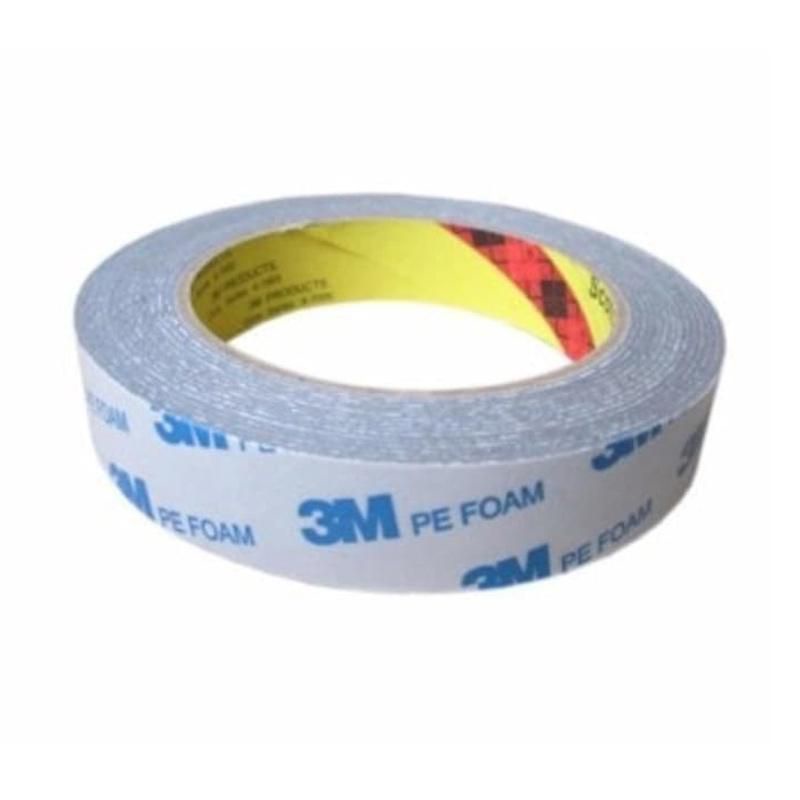 Double Tape Pe Foam Busa Panjang 4,5 Meter Lebar 23 Mm Merk 3M Putih