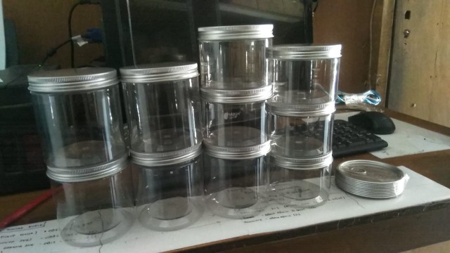 Toples Bening Tutup Seal (e) Tutup Aluminium (g) Eceran Pet Can Food / Dessert