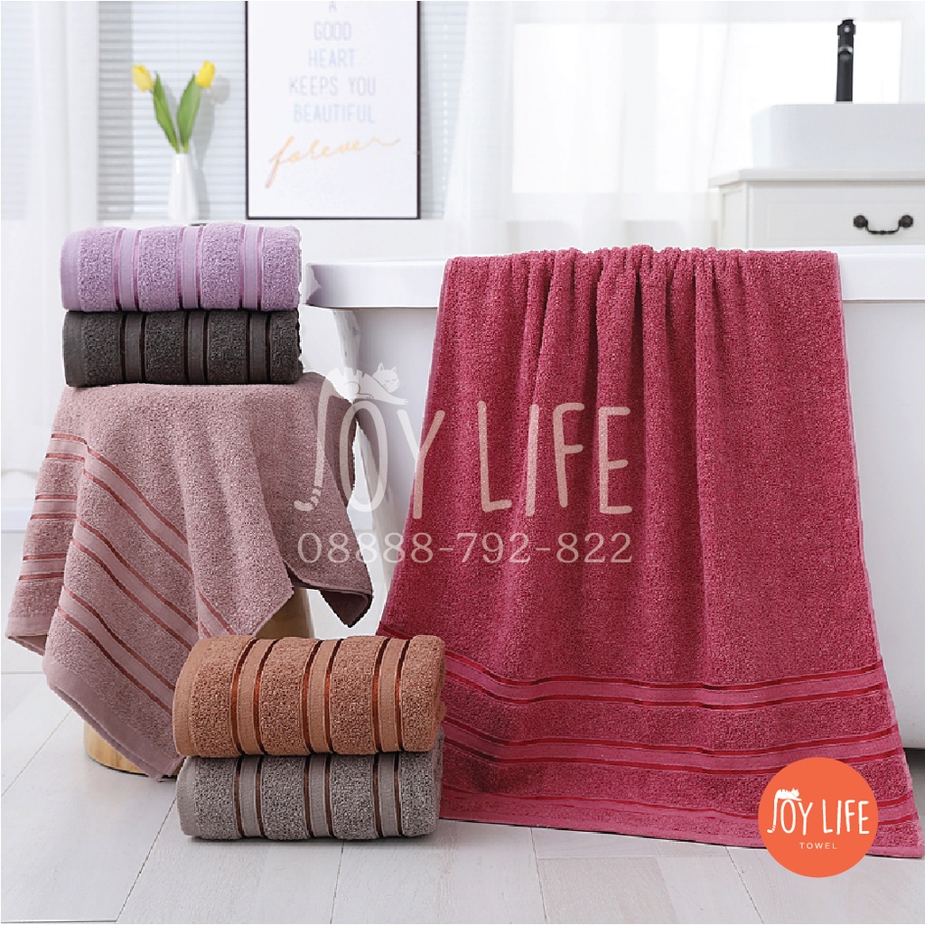 Handuk mandi katun 80cmx160cm / handuk dewasa / motif italy tebal dan lembut