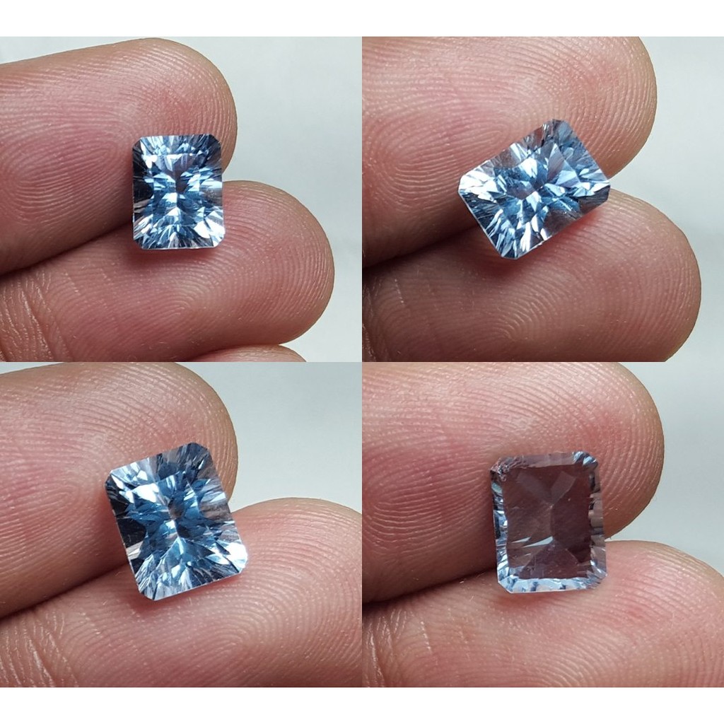 Batu Natural SKY Blue Topaz Full Luster