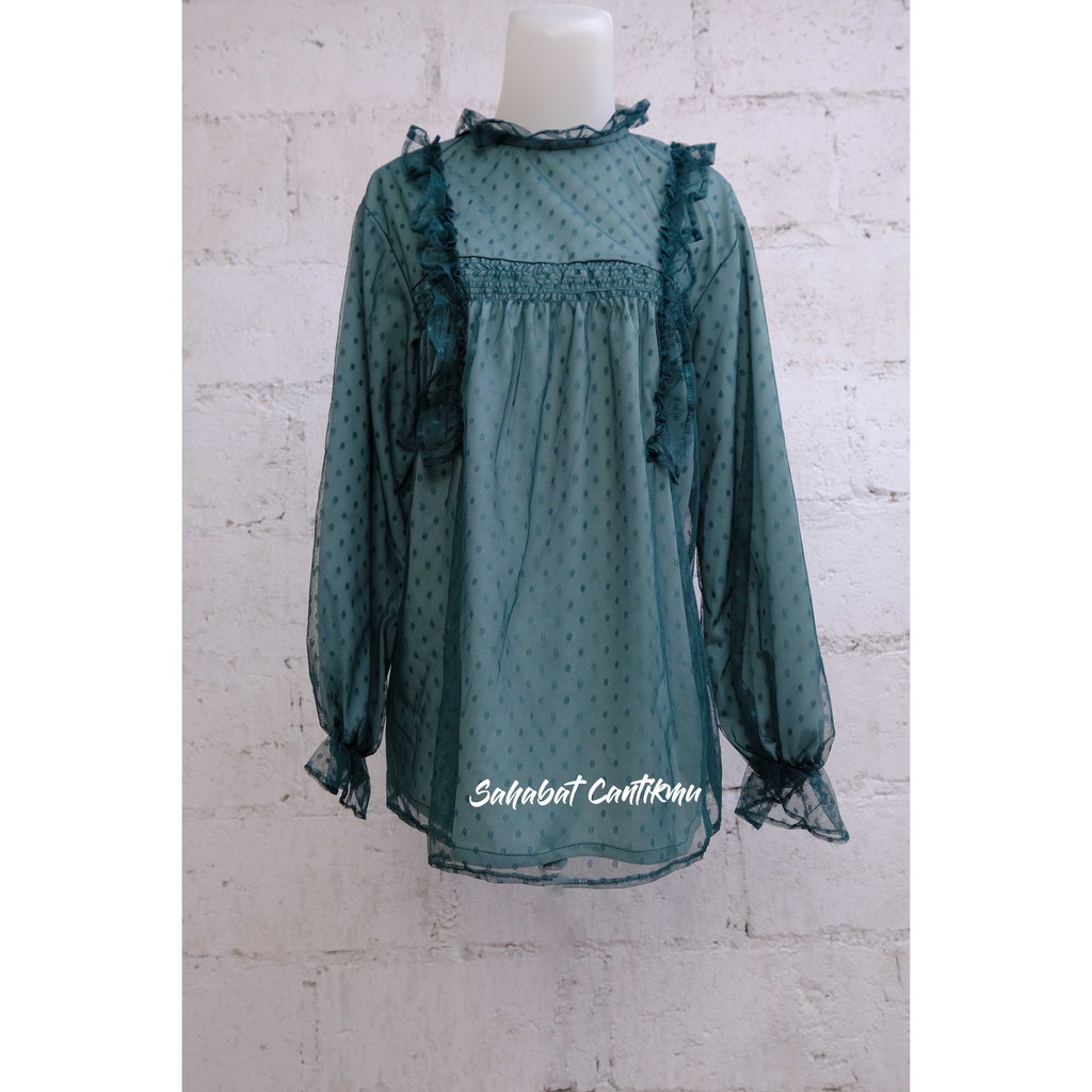 Atasan Tile Dot Gemoy full furing