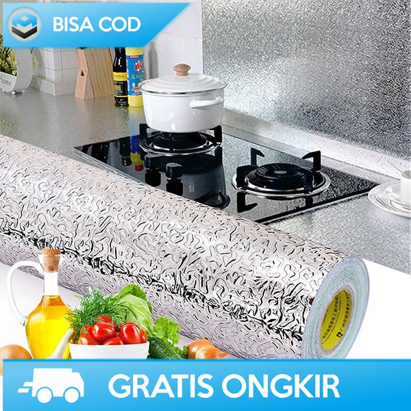 WALLPAPER DINDING ALUMINIUM FOIL AWOO ORI YK-292 STIKER ANTI MINYAK