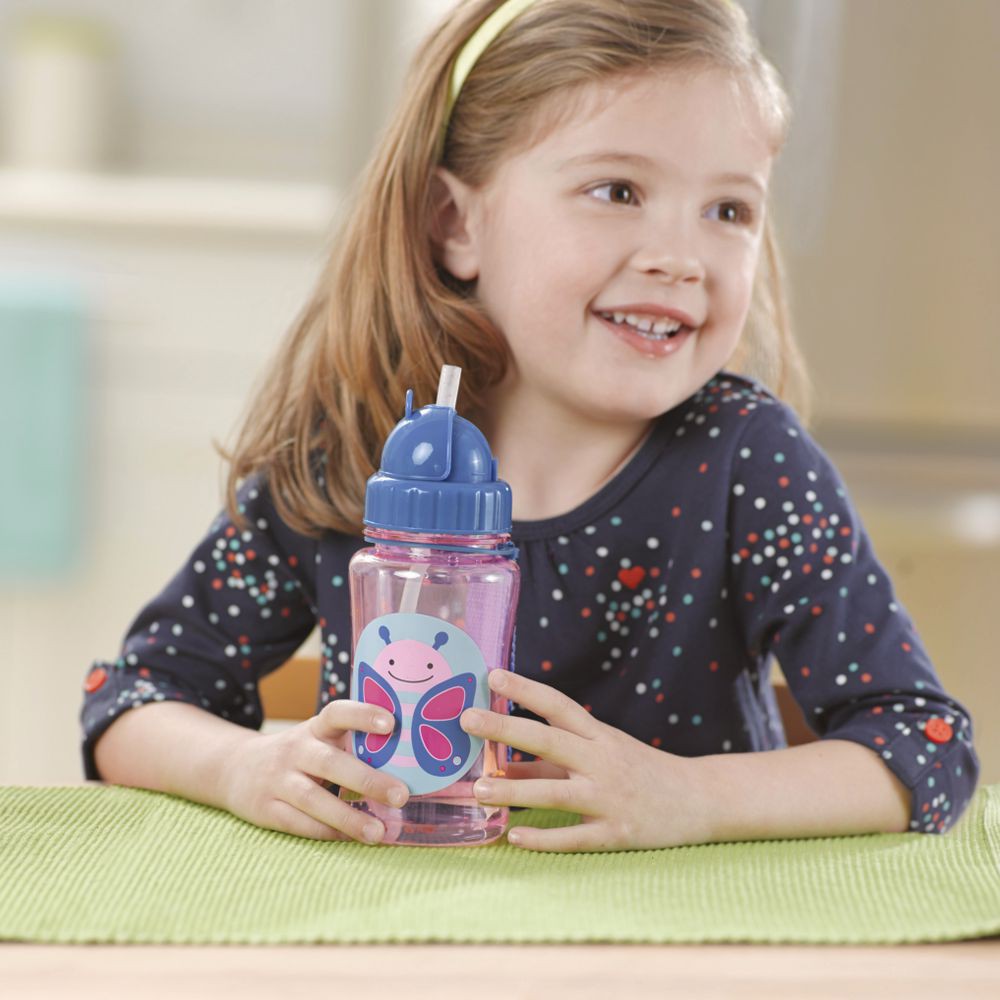 Skip Hop Kids Zoo Straw Bottle Llama - Botol Minum Skiphop Anak Balita Bayi Sedotan Sedot Water