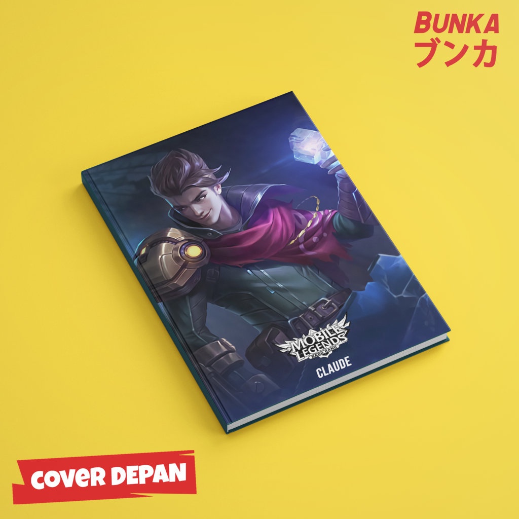 

Notebook Mobile legends Claude Hardocover A5 Buku tulis catatan Notes Agenda planner Jurnal