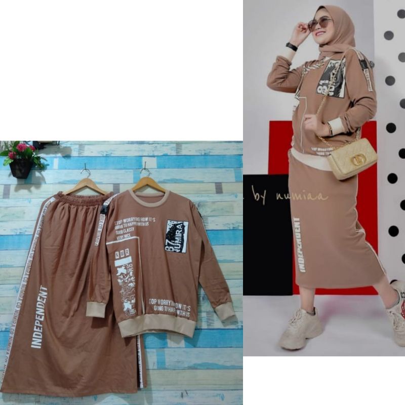 Set Rok Numia Terbaru High Quality / Setelan /Setrok / Setelan rok / Pakaian wanita