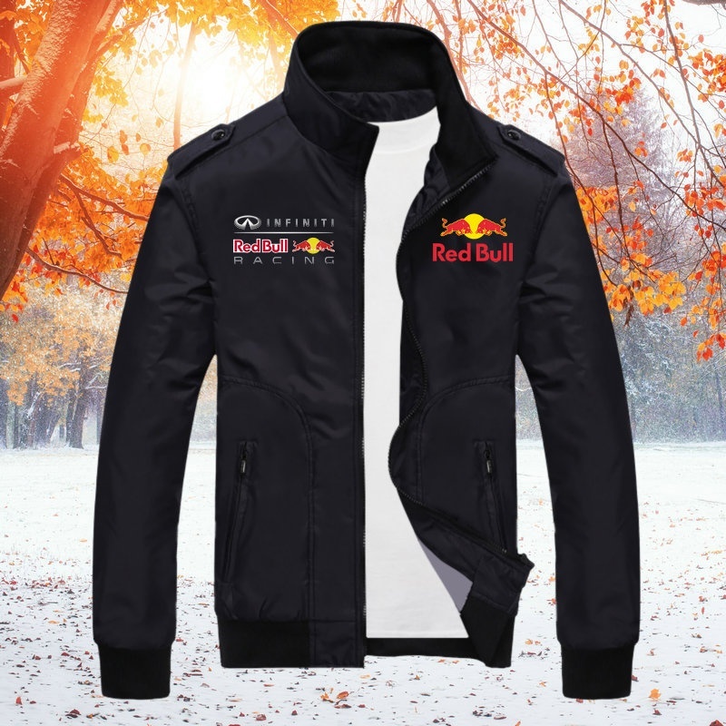 bulls bomber jacket red