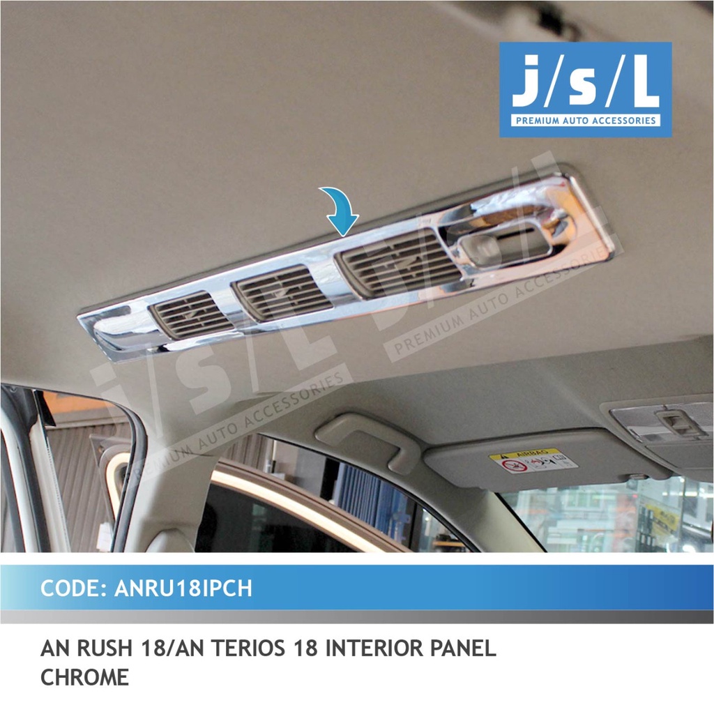 PANEL AC TENGAH AN RUSH TERIOS 2018 CHROME 1 PCS