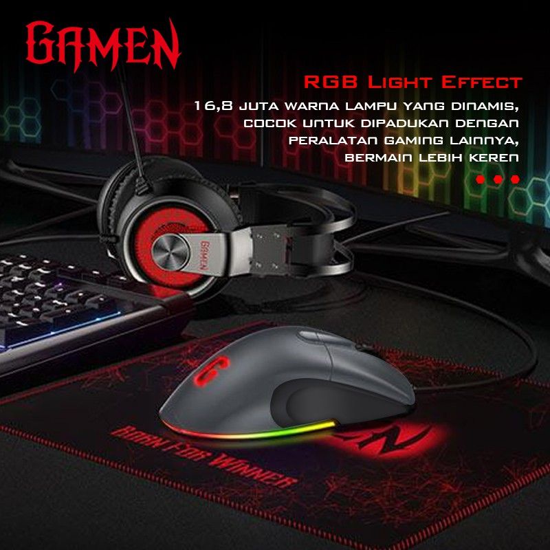 Gamen GM810 Gaming Mouse 12400 DPI