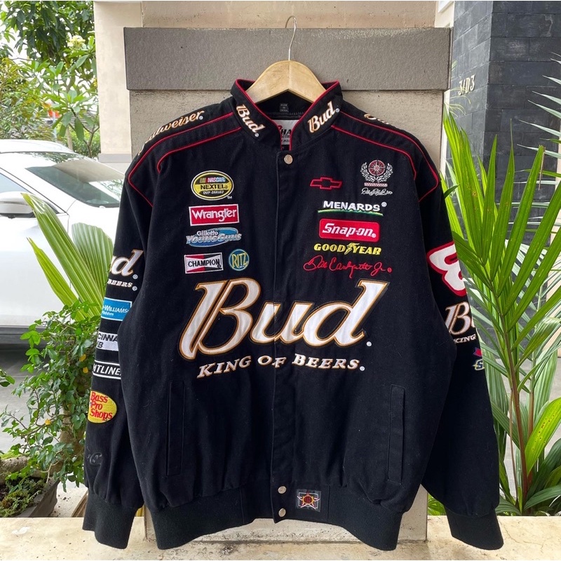 jacket nascar vintage bud weiser dale earnhardt jr*